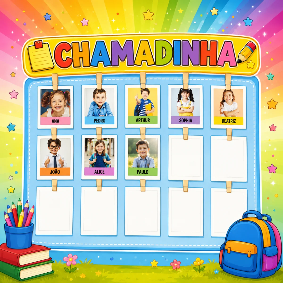 Chamadinha Interativia – PDF para Imprimir — amostra 1: Chamadinha Interativa Um recurso lúdico e colorido para tornar a…