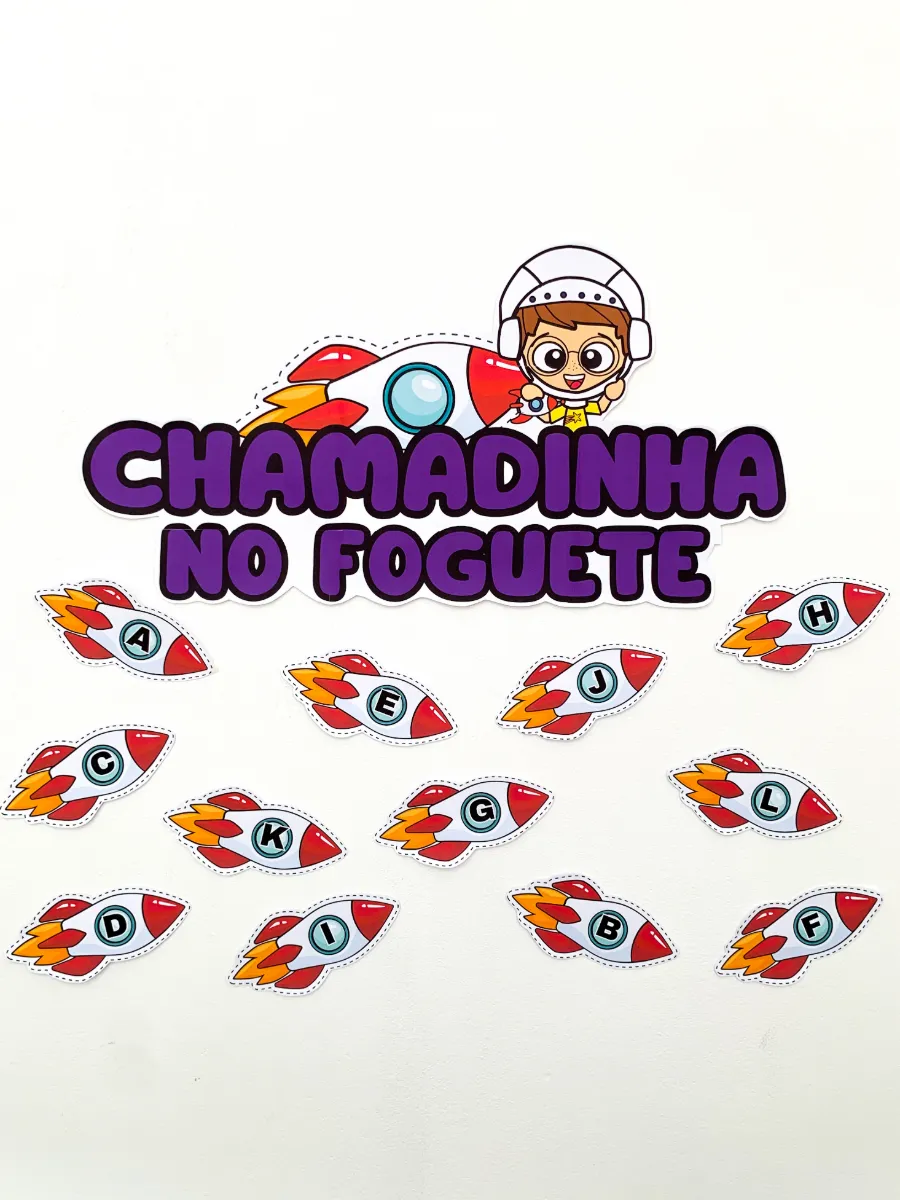 Chamadinha Musical em PDF para Educação Infantil e Anos Iniciais — Atividades para Todas as séries: Que letrinha o foguete…