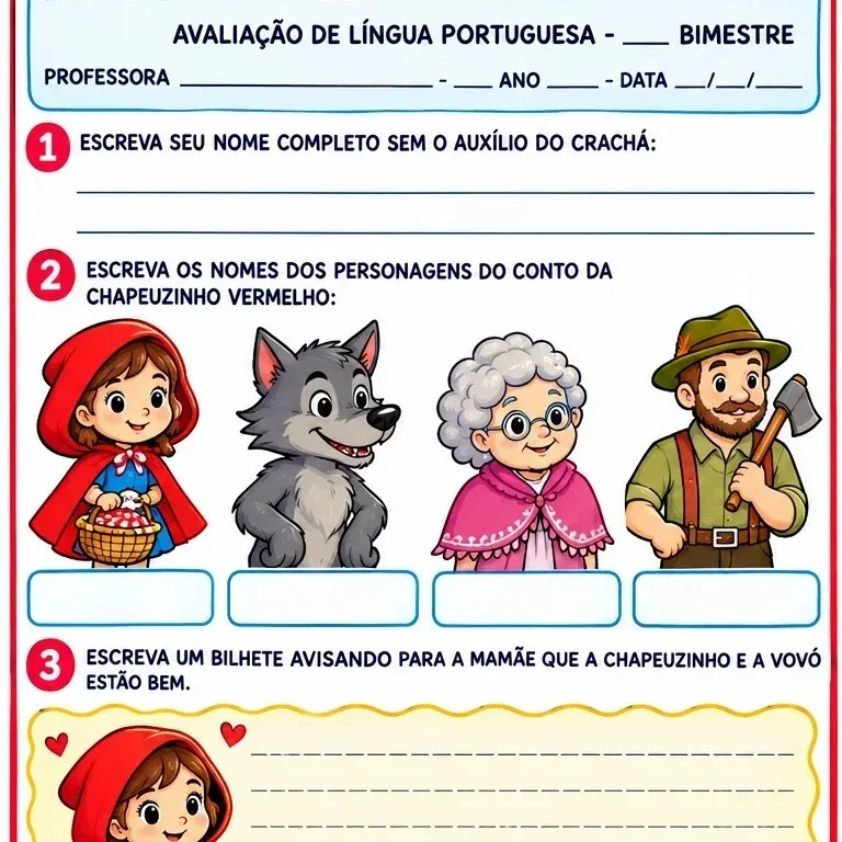 CHAPEUZINHO VERMELHO - ATIVIDADES, AVALIAÇÃO E TEXTO PEDAGÓGICO — Alfabetização para Todas as séries: Ativ/Avaliação da…