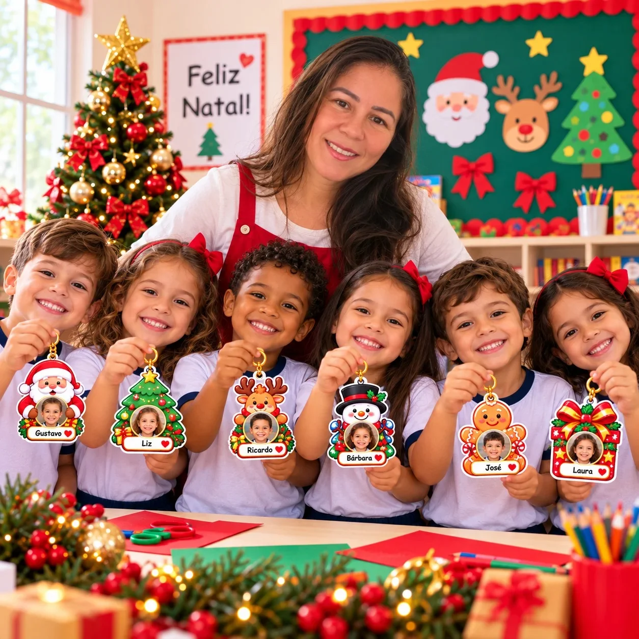 Chaveirinhos de Natal – Lembrancinhas com Foto — amostra 2: 🎁 O que você encontrará no material?