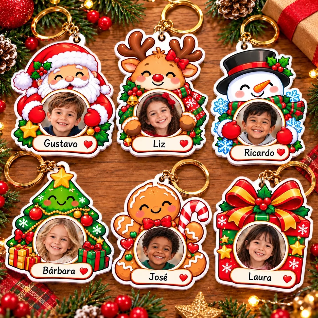 Chaveirinhos de Natal – Lembrancinhas com Foto — capa do material