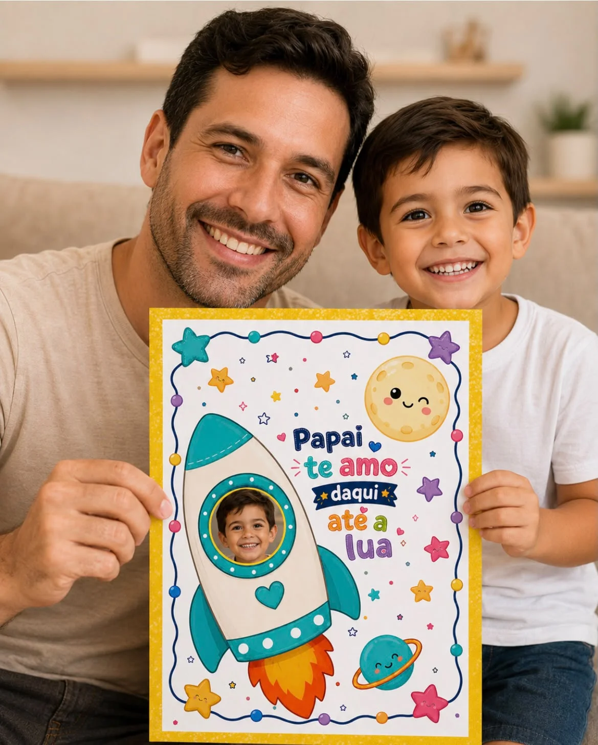 Chaveiro Personalizado – Papai, Te Amo Daqui Até a Lua — amostra 1: Chaveiro Personalizado – Papai, Te Amo Daqui Até a Lua…