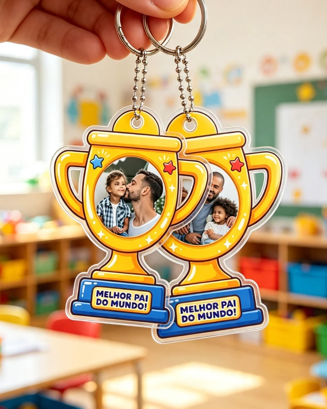 Chaveiro troféu – dia dos pais – PDF para Imprimir — Datas comemorativas para Educação Infantil: Transforme o amor pelo…