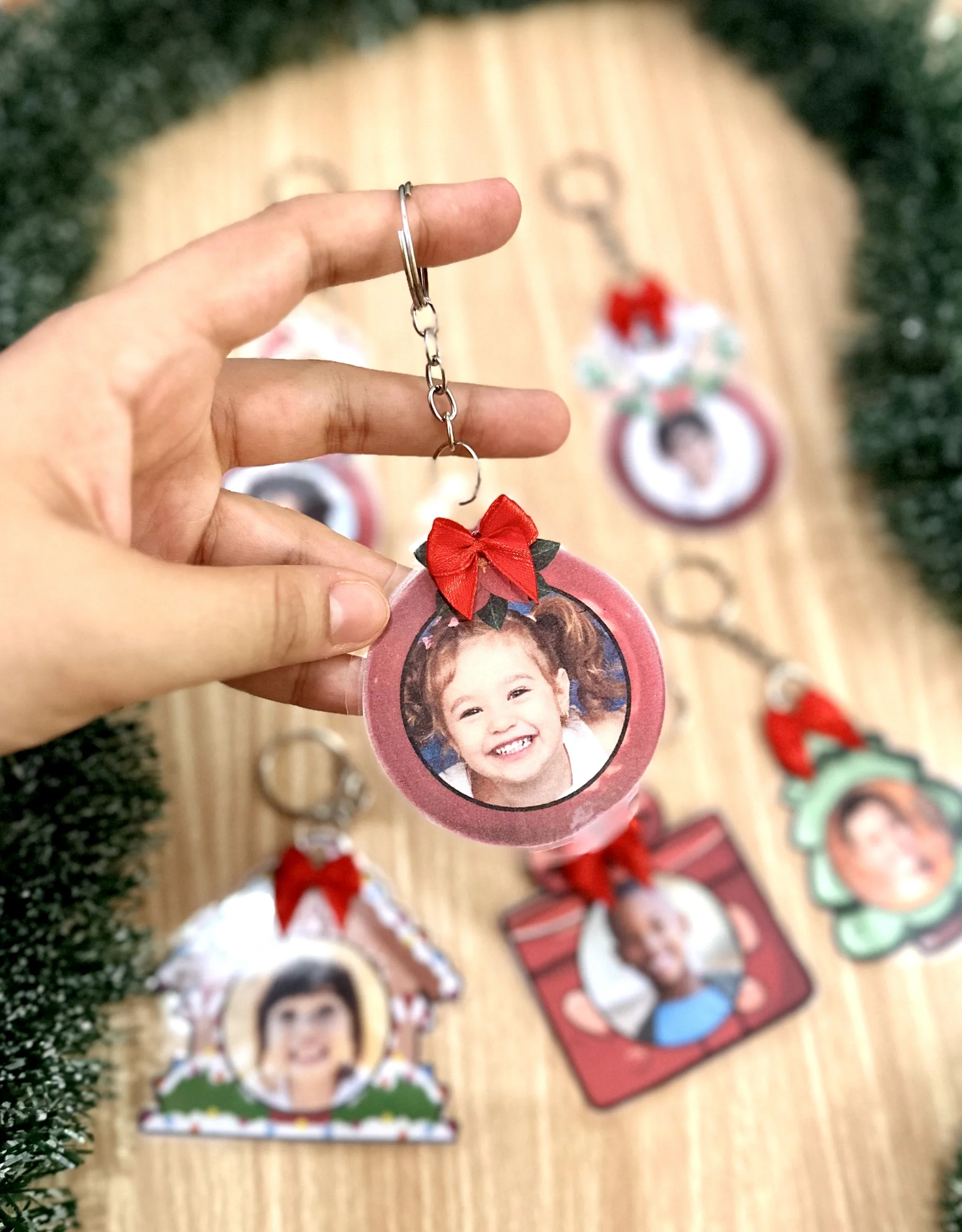 Chaveiros de Natal com Foto – 6 Modelos para Imprimir — amostra 3: Indicação de uso