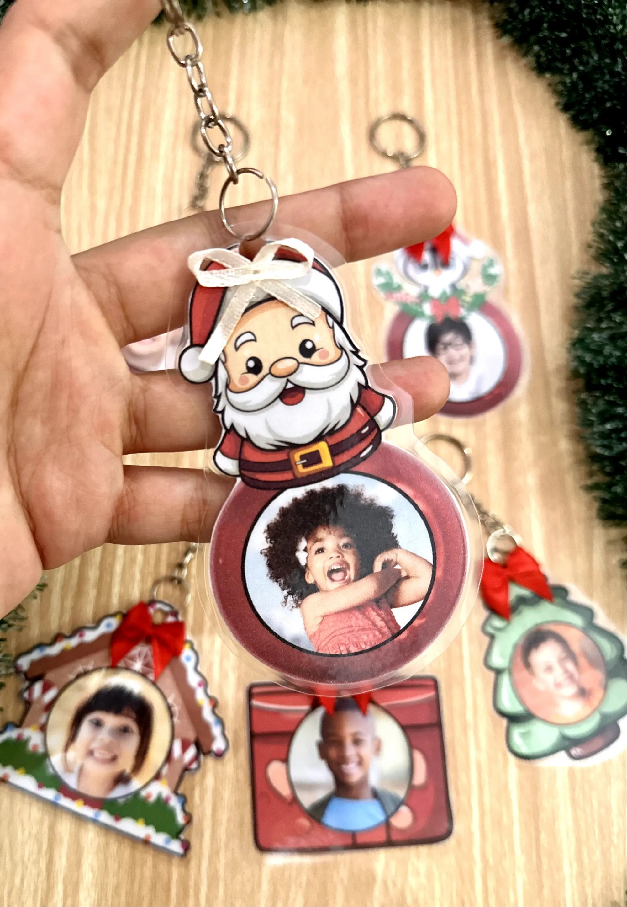 Chaveiros de Natal com Foto – 6 Modelos para Imprimir — Datas comemorativas para Educação Infantil: 6 modelos de chaveiros…