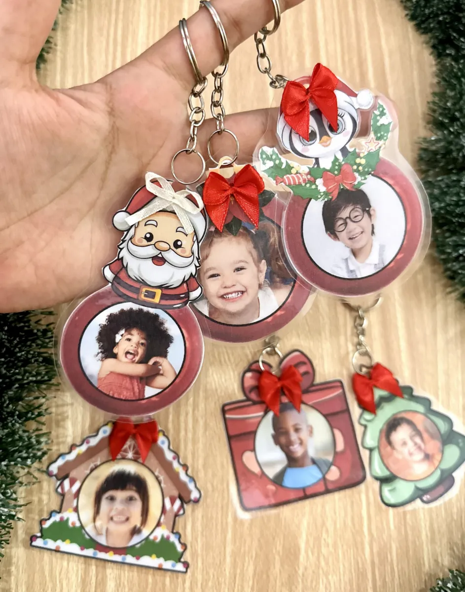Chaveiros de Natal Personalizados com Foto – 6 Modelos para Imprimir — Atividades para Educação Infantil: Arquivo digital…