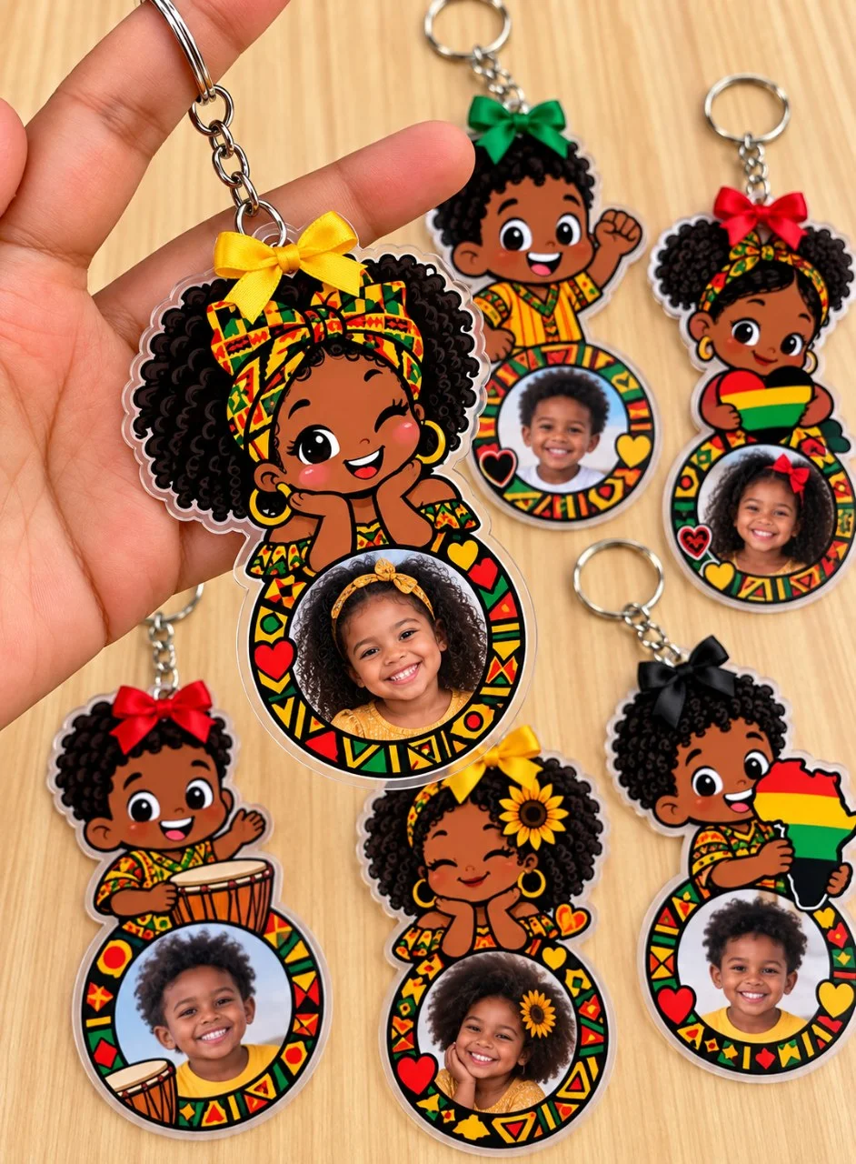 CHAVEIROS PERSONALIZADOS – CONSCIÊNCIA NEGRA! — Ciências para Todas as séries: 👧🏾👦🏿 Modelos com personagens negros,…