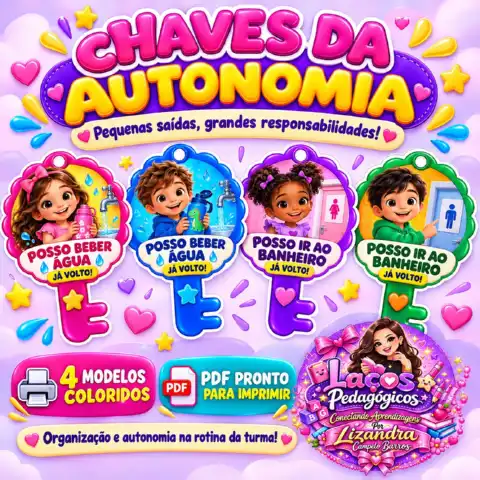 Chaves da Autonomia: Permissão para ir beber Água e ir ao Banheiro — capa do material