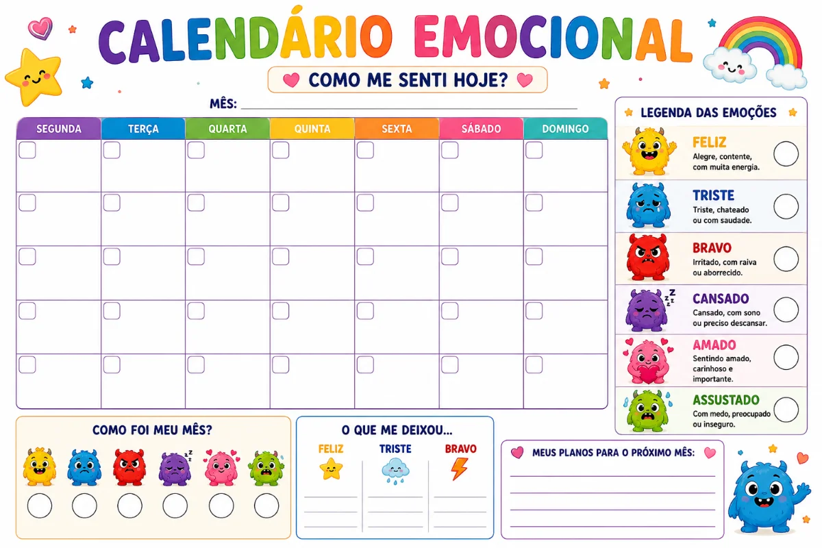 🌈✨ CHEGOU O KIT MAIS FOFO E COMPLETO PARA TRABALHAR AS EMOÇÕES. — amostra 3: 🌈✨ CHEGOU O KIT MAIS FOFO E COMPLETO PARA…