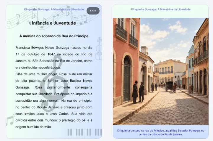 Chiquinha Gonzaga - Ensino Fundamental 2 — amostra 1: Uma emocionante trajetória pela vida de Chiquinha Gonzaga, mulher…
