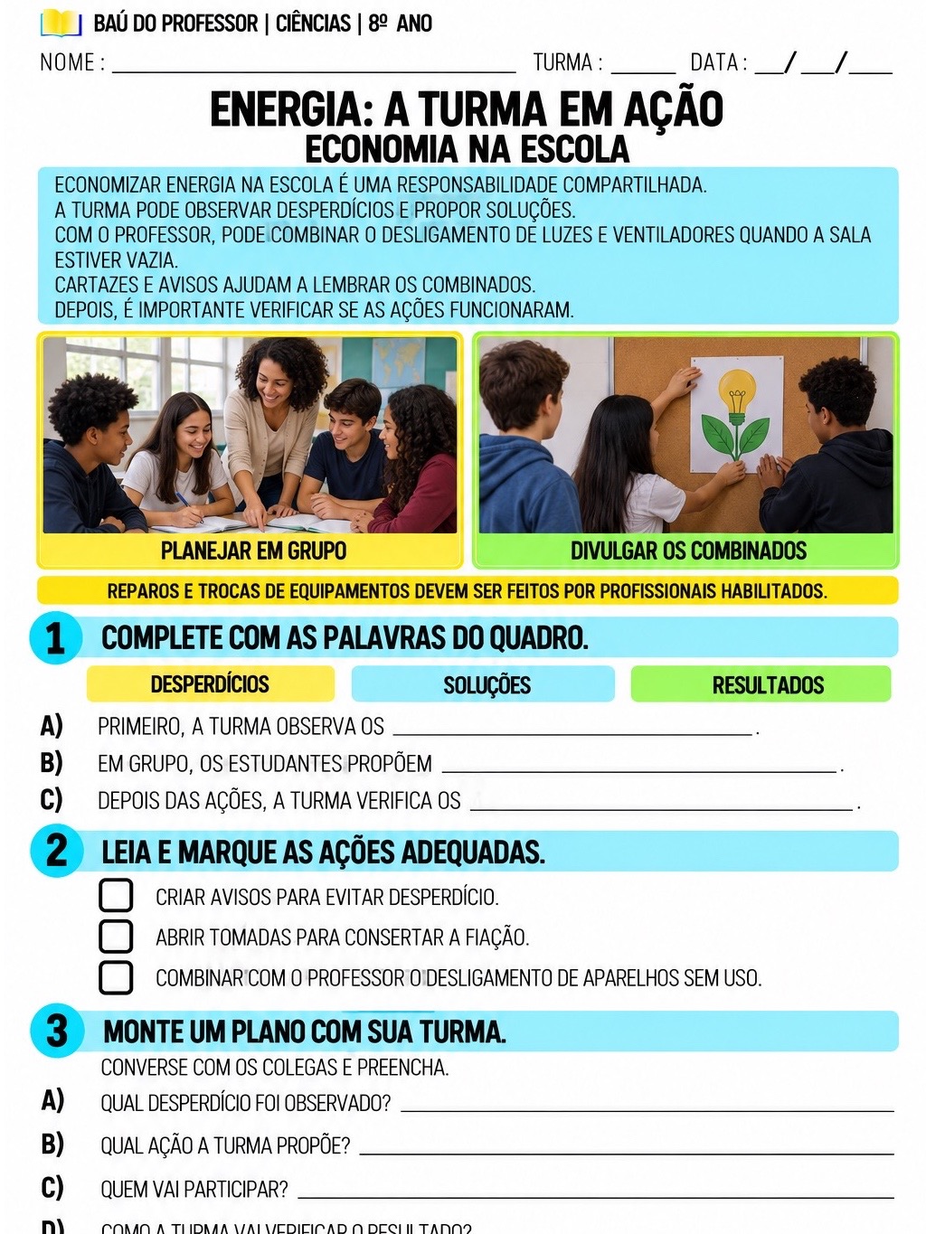 Ciências Adaptadas 8º Ano: 66 Atividades em PDF com Gabarito — amostra 4: Apostila de Ciências adaptadas para o 8º ano: 66… Ciências Adaptadas 8º Ano: 66 Atividades em PDF com Gabarito — amostra 4: Apostila de Ciências adaptadas para o 8º ano: 66…