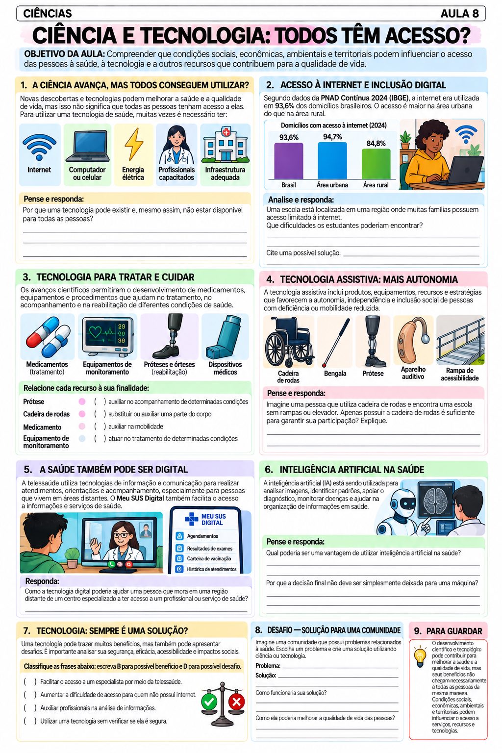 Ciências: Sequência Didática com 10 Aulas para Imprimir — amostra 3: Sequência didática de Ciências com 10 aulas sobre…