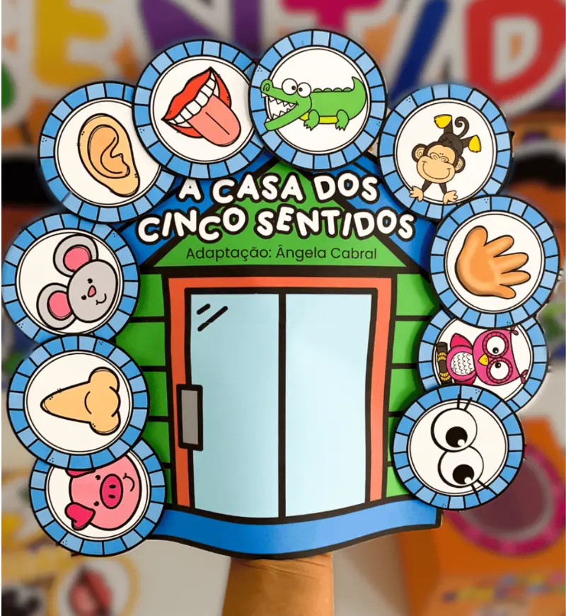 Cinco Sentidos: Kit em PDF para Educação Infantil — amostra 1: Cinco sentidos na Educação Infantil