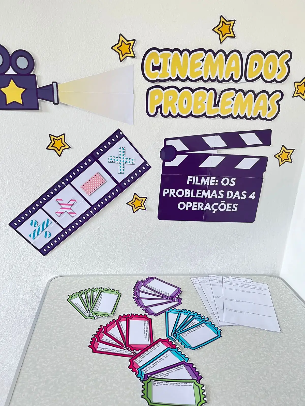 CINEMA DOS PROBLEMAS - ATIVIDADE DE ALFABETIZAÇÃO MATEMÁTICA — amostra 3: 🎬✨ Transforme a Matemática em uma Aventura…