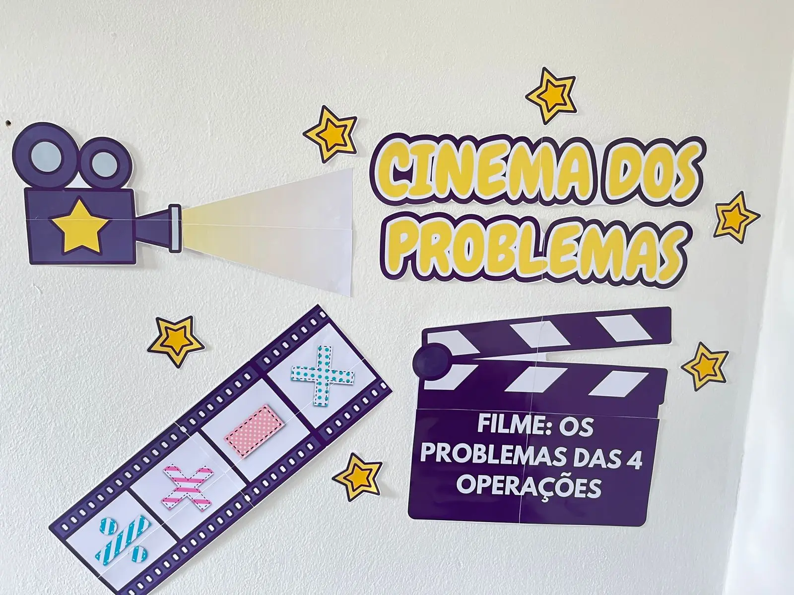 Cinema dos Problemas: Atividades com as 4 Operações Matemáticas — amostra 2: Material com 40 problemas matemáticos…