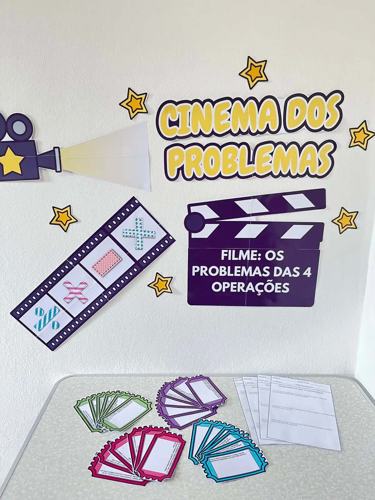 Cinema dos Problemas: Atividades com as 4 Operações Matemáticas — Matemática para Todas as séries: Material com 40…