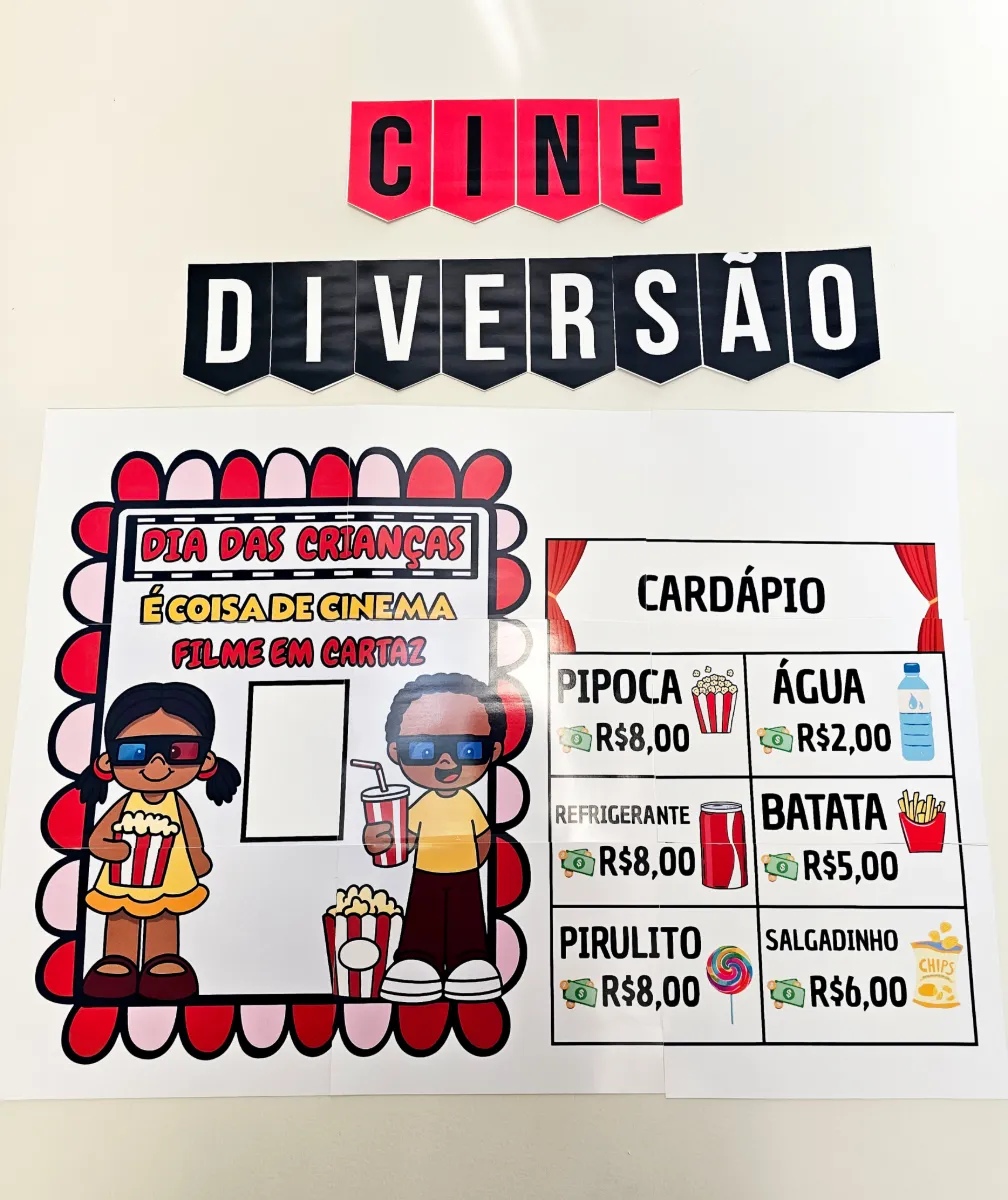 🍿 CINEMINHA DAS CRIANÇAS — DIVERSÃO GARANTIDA! 🎬 — amostra 2: 💖✨ Transforme um simples momento em uma experiência…