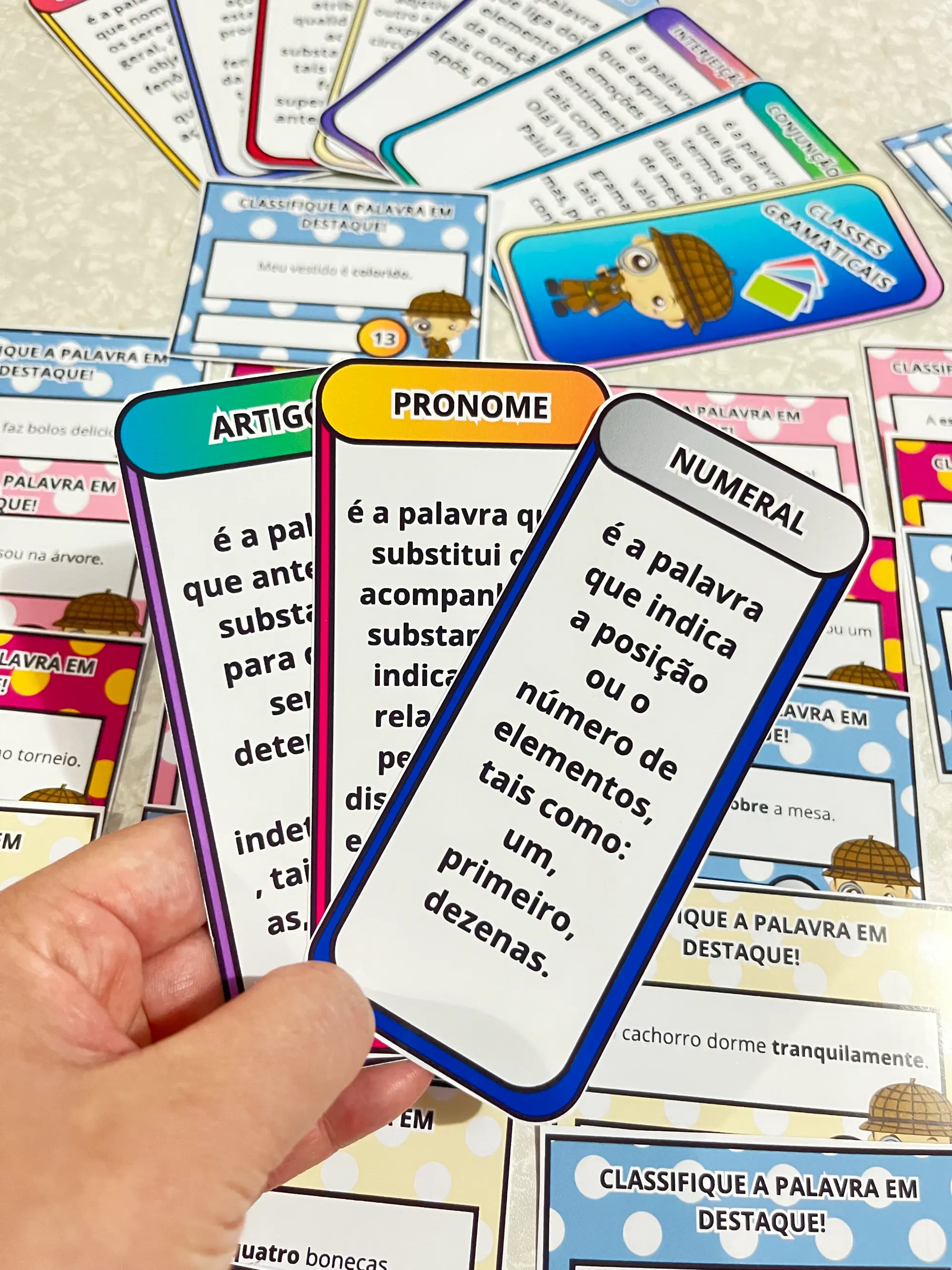 Classes Gramaticais – Jogo Pedagógico com 30 Desafios e Gabarito — capa do material