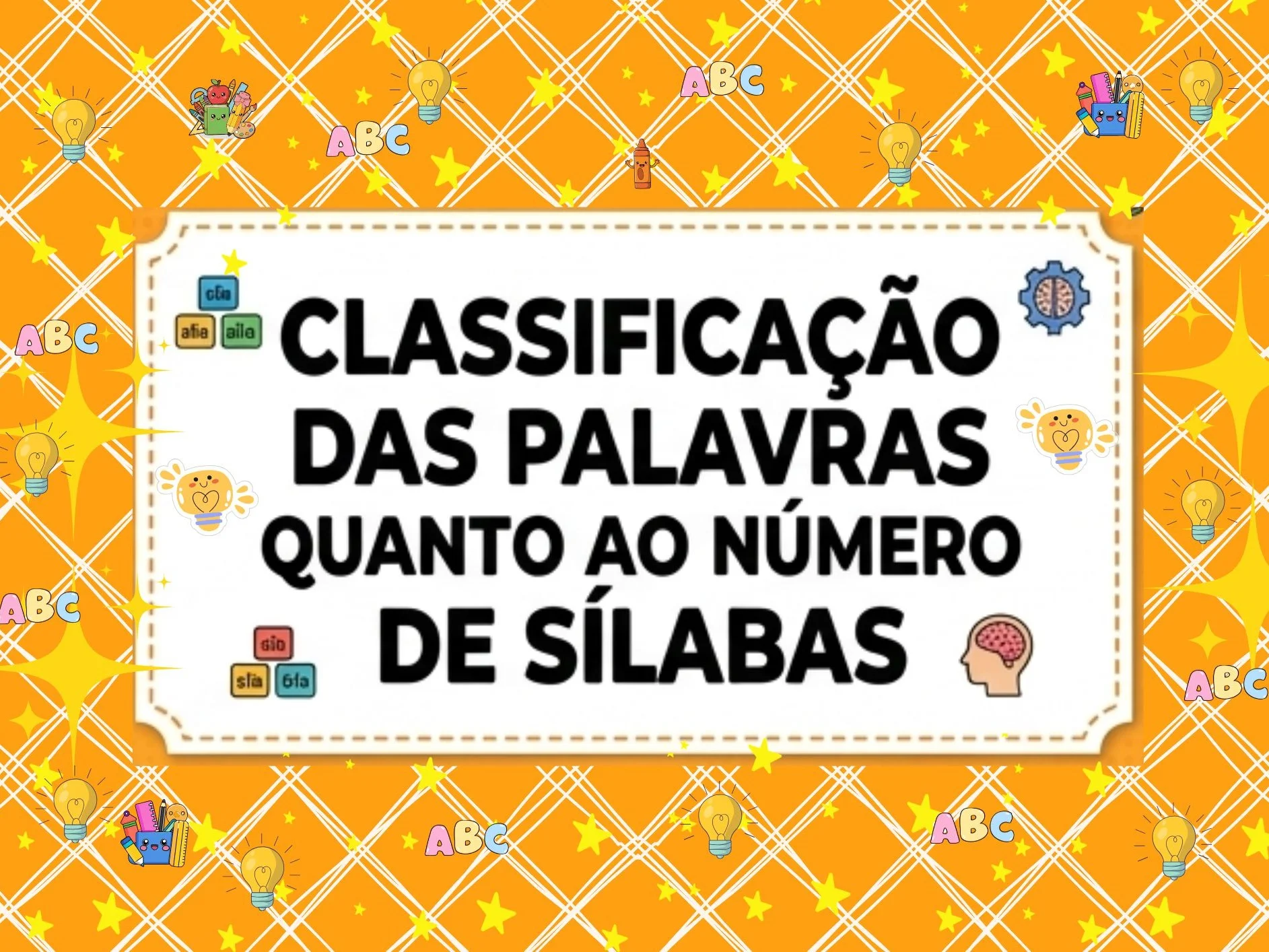 Classificação de Palavras – PDF para Imprimir — capa do material
