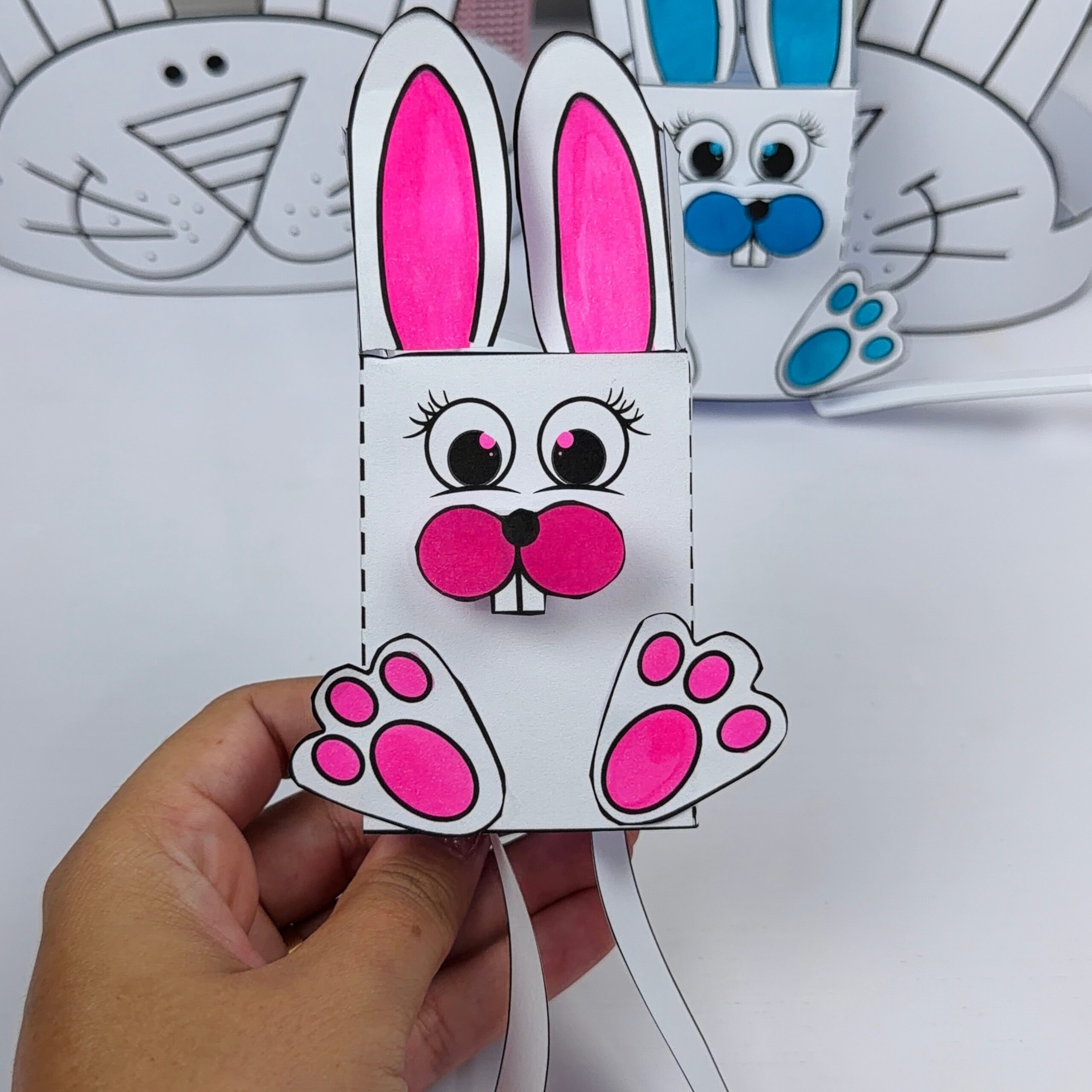 Coelho interativo + coroa para colorir – PDF para Imprimir | Educação Infantil — Datas comemorativas para Educação…