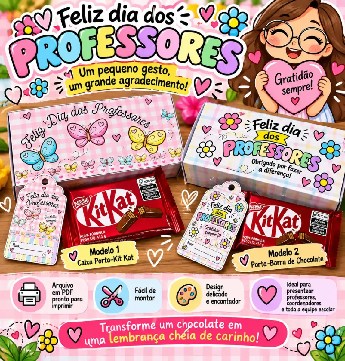 🍎 Coleção Carinho de Professor – Pequenos Gestos, Grandes Afetos — Datas comemorativas para Todas as séries: Uma…