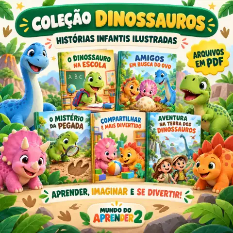 🦕🦖 Coleção Dinossauros — capa do material