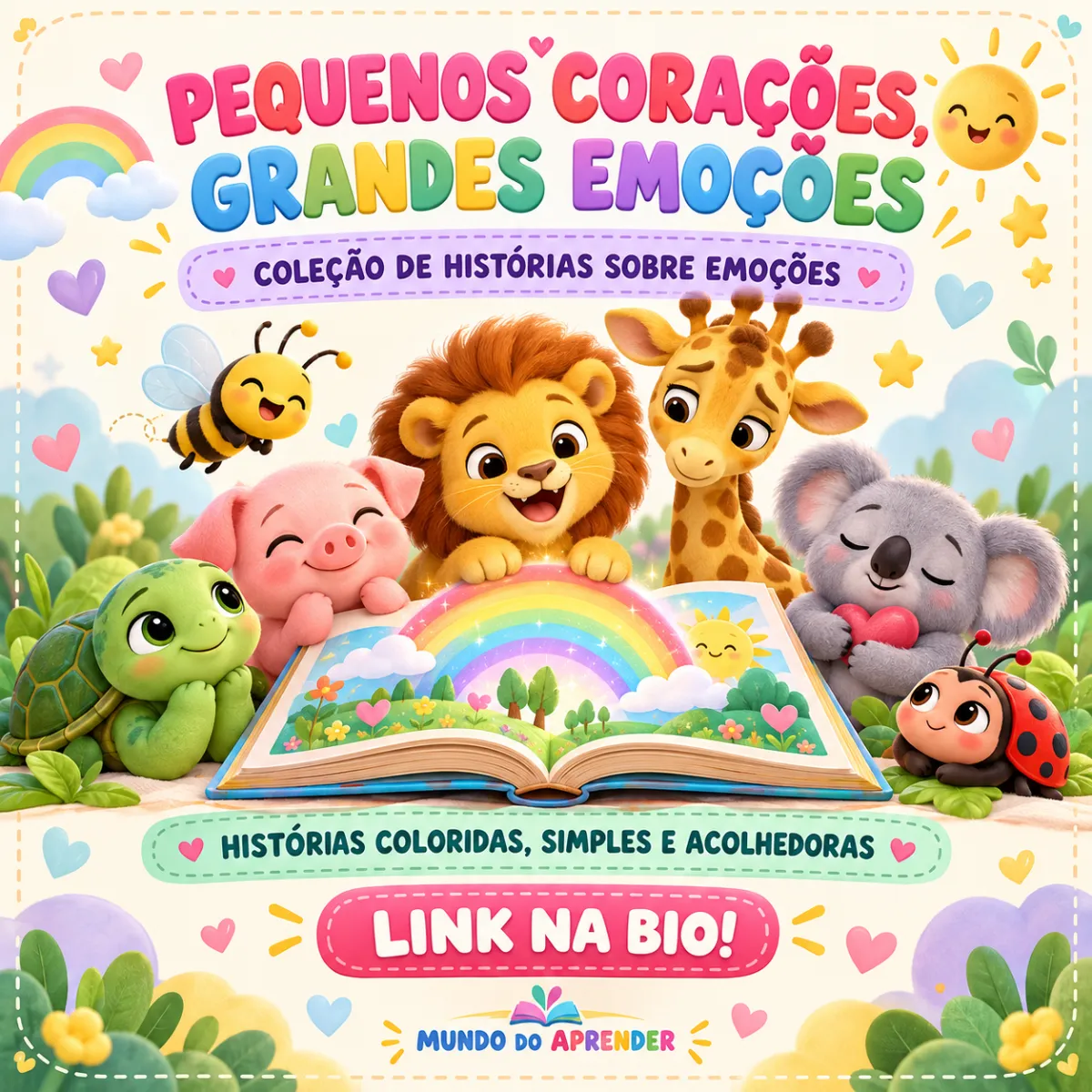Coleção Emoções — Atividades para Educação Infantil: 🌈💛 Pequenos Corações, Grandes Emoções