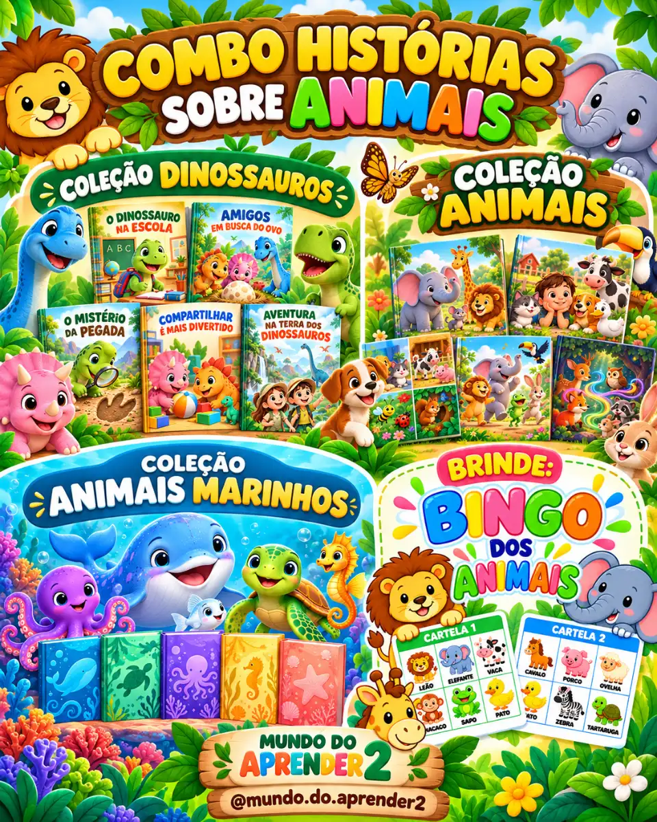 🍎🍓COLEÇÃO FRUTAS 🍌🍉 — Atividades para Educação Infantil: Cinco histórias infantis encantadoras para apresentar às…