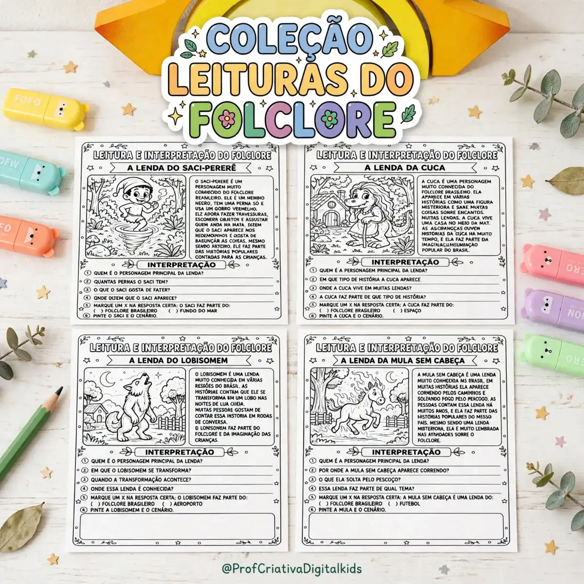Coleção Leituras do Folclore Brasileiro - Séries Iniciais — Datas comemorativas para 2º ano: Um recurso encantador para…