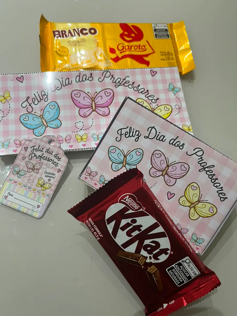 🎁🍫 COLEÇÃO MIMO DE PROFESSOR – DIA DOS PROFESSORES 🍫💕 — amostra 1: Uma lembrancinha delicada, criativa e cheia de…