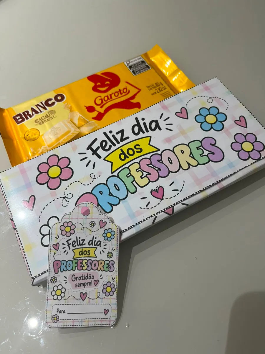 🎁🍫 COLEÇÃO MIMO DE PROFESSOR – DIA DOS PROFESSORES 🍫💕 — amostra 2: Uma lembrancinha delicada, criativa e cheia de…