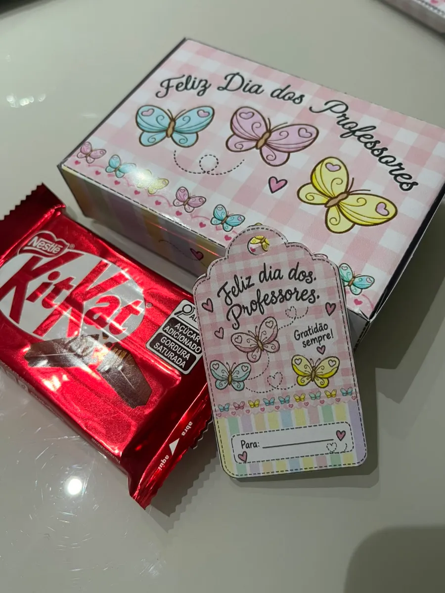 🎁🍫 COLEÇÃO MIMO DE PROFESSOR – DIA DOS PROFESSORES 🍫💕 — amostra 6: Uma lembrancinha delicada, criativa e cheia de…
