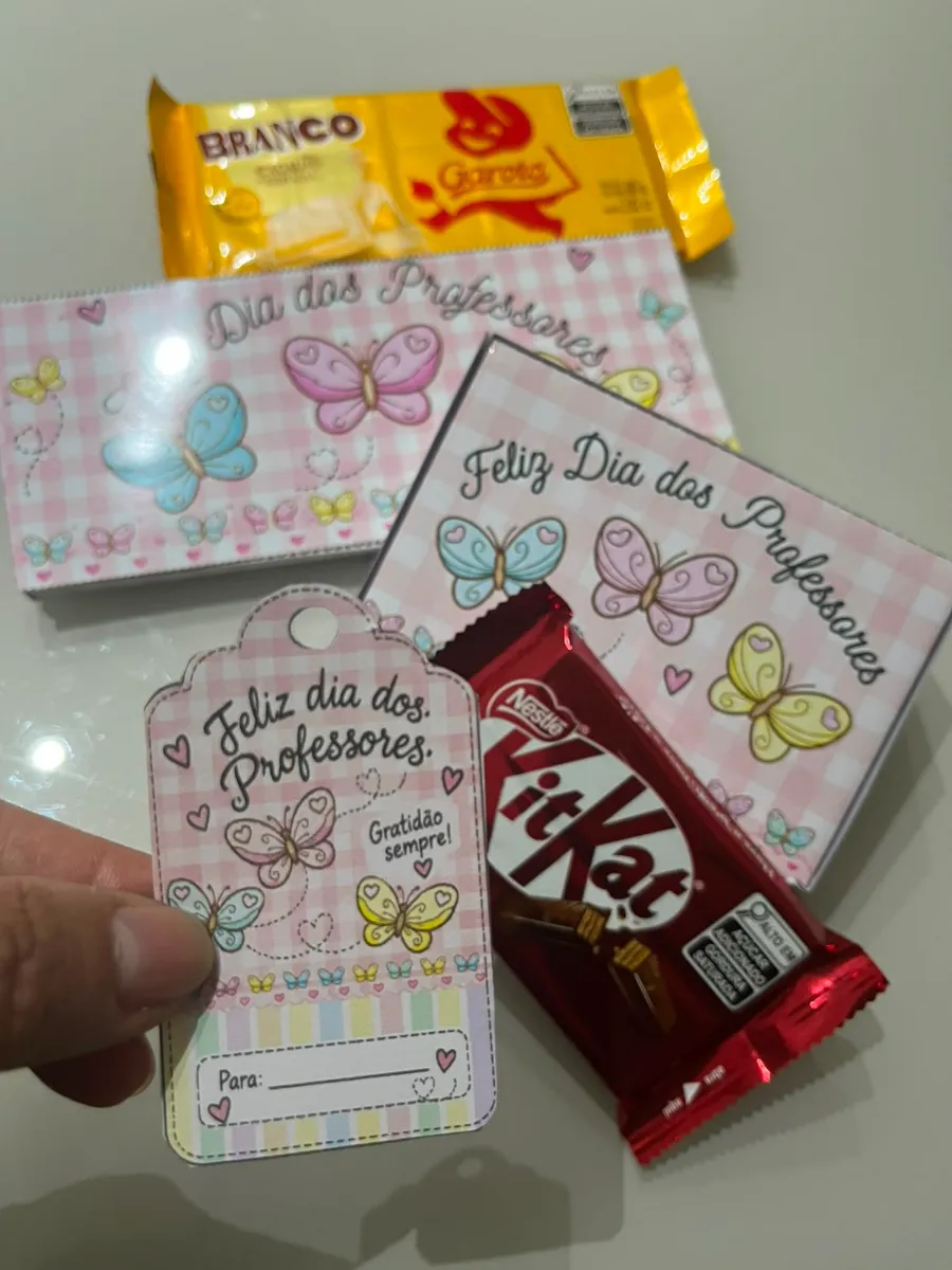 🎁🍫 COLEÇÃO MIMO DE PROFESSOR – DIA DOS PROFESSORES 🍫💕 — Datas comemorativas para Todas as séries: Uma lembrancinha…