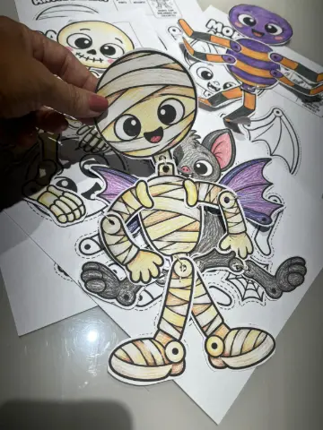 Coleção Monstrinhos Articulados Halloween — amostra 3: Professora, imagine seus alunos dando vida a aranhas, caveiras,… Coleção Monstrinhos Articulados Halloween — amostra 3: Professora, imagine seus alunos dando vida a aranhas, caveiras,…