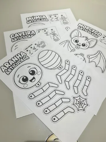 COLEÇÃO MONSTRINHOS ARTICULADOS - PRONTOS PARA IMPRIMIR — capa do material