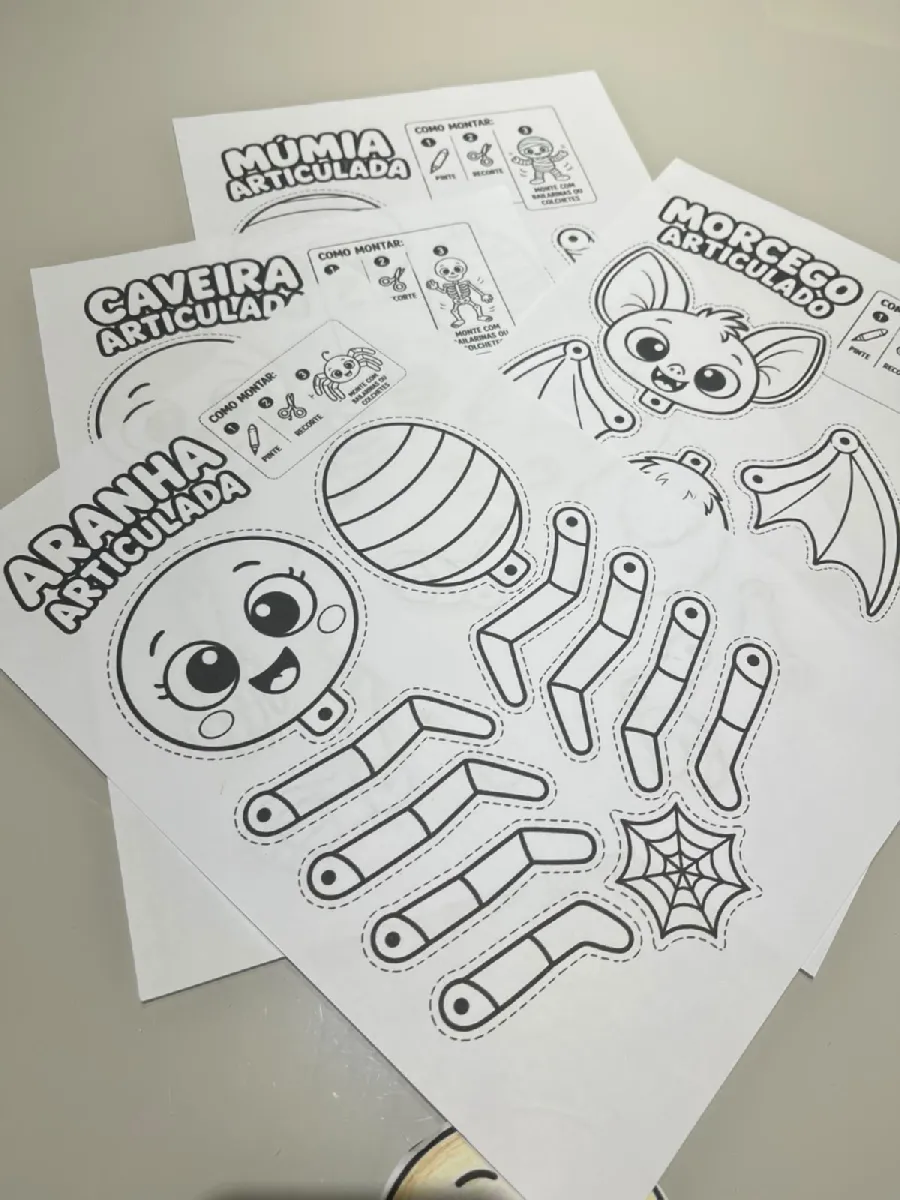 COLEÇÃO MONSTRINHOS ARTICULADOS - PRONTOS PARA IMPRIMIR — História para Educação Infantil: Com a Coleção Monstrinhos…