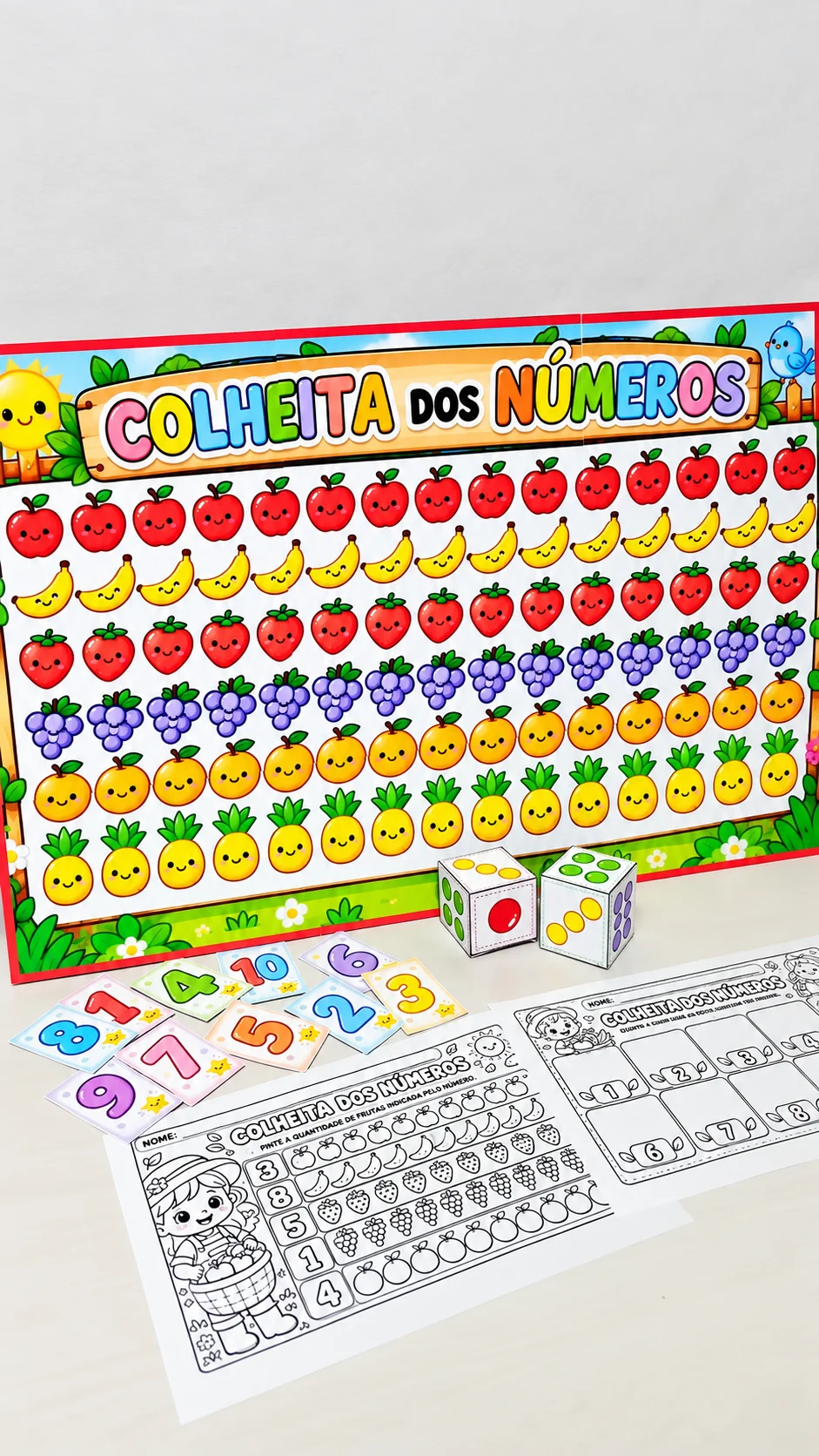 Colheita dos Números – Jogo Matemático de 1 a 10 em PDF — amostra 5: 🌈 POSSIBILIDADES DE UTILIZAÇÃO
