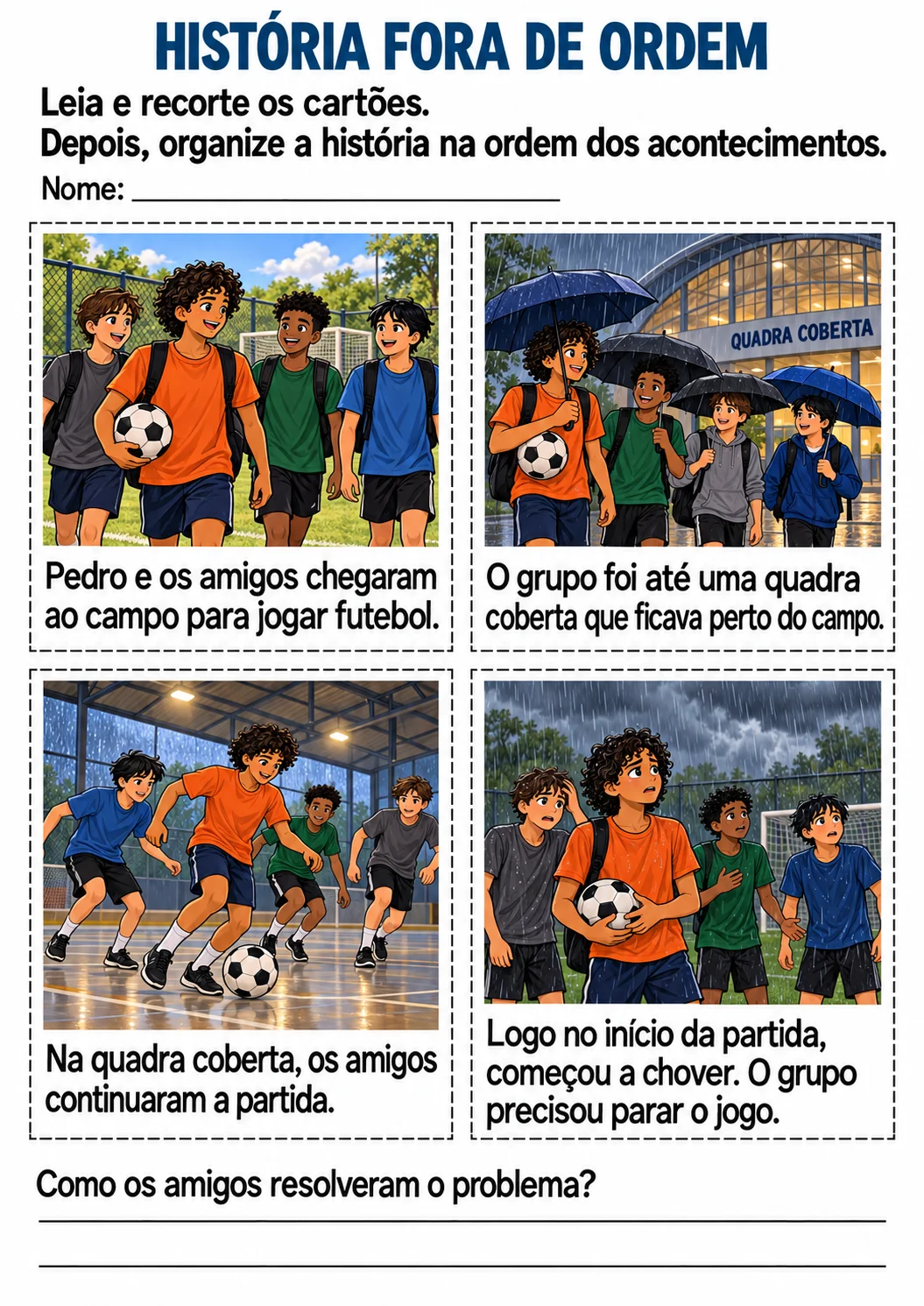 COLOCANDO A HISTÓRIA EM ORDEM: ELEMENTOS DA NARRATIVA 6° ANO — amostra 1: Colocando a História em Ordem: Leitura e…