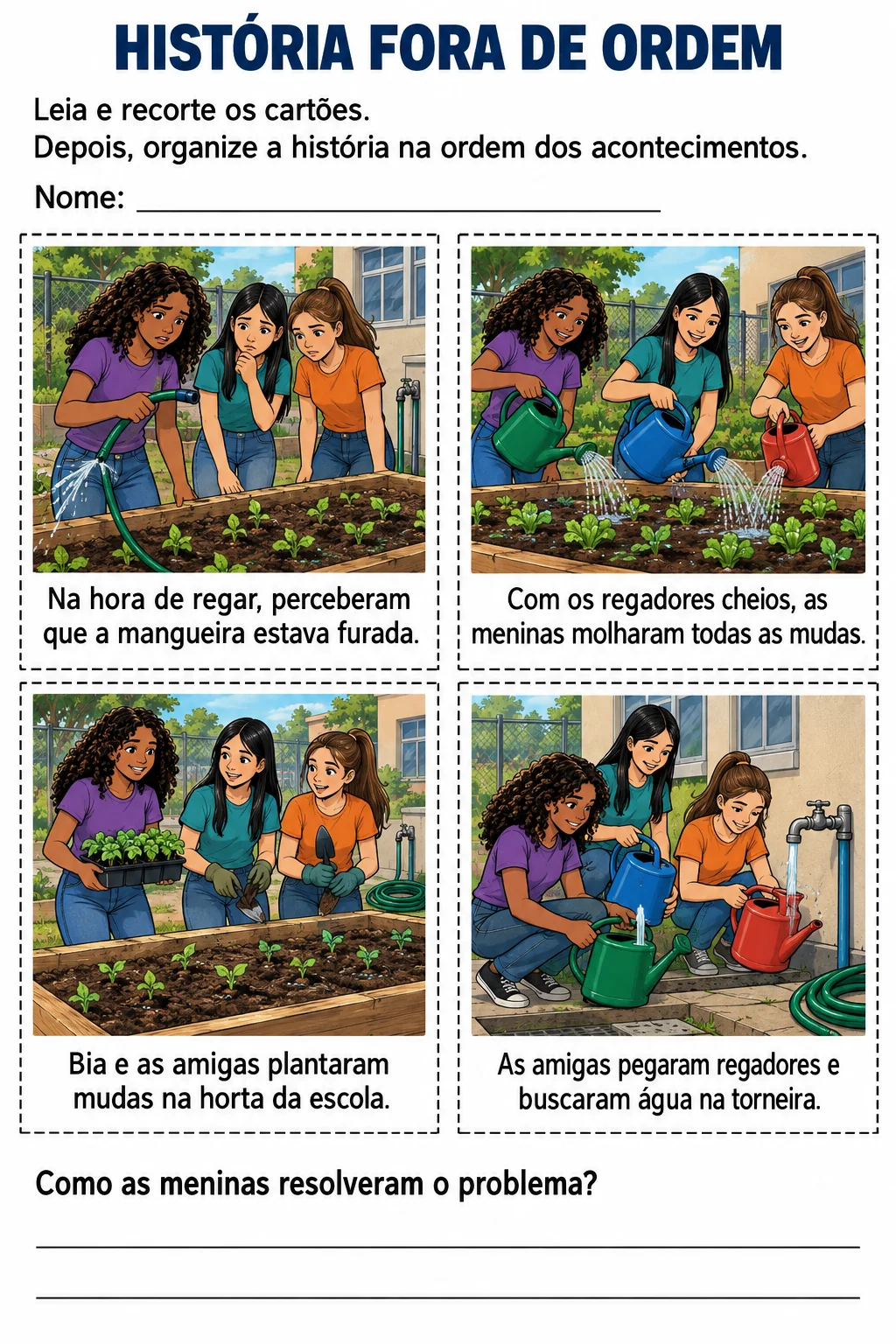 COLOCANDO A HISTÓRIA EM ORDEM: ELEMENTOS DA NARRATIVA 6° ANO — amostra 3: A proposta trabalha habilidades fundamentais para…