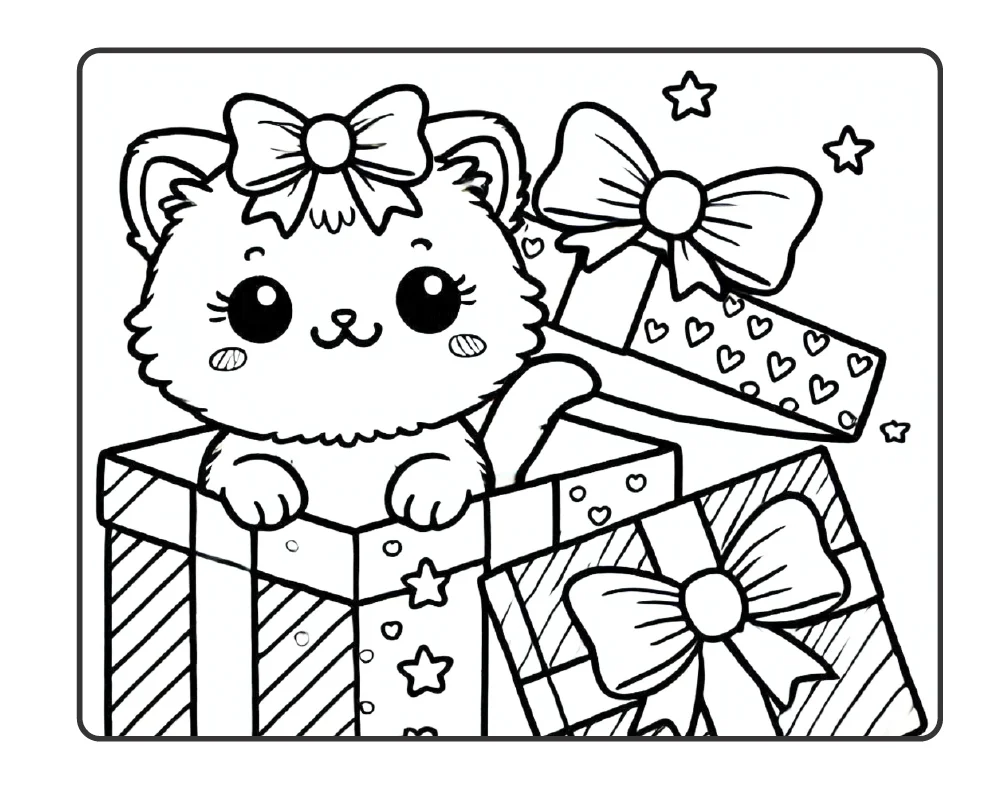 🐱💕 COLORINDO COM GATINHOS — MUITA FOFURA EM CADA PÁGINA! — amostra 3: O Colorindo com Gatinhos reúne desenhos superfofos…