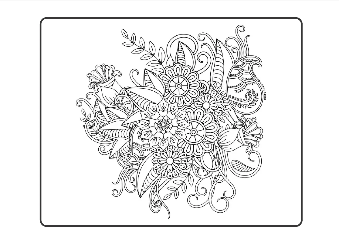 COLORINDO FLORES - ARTES ATIVIDADE LUDICA — amostra 4: O Colorindo Flores é um arquivo encantador para quem ama pintar,…