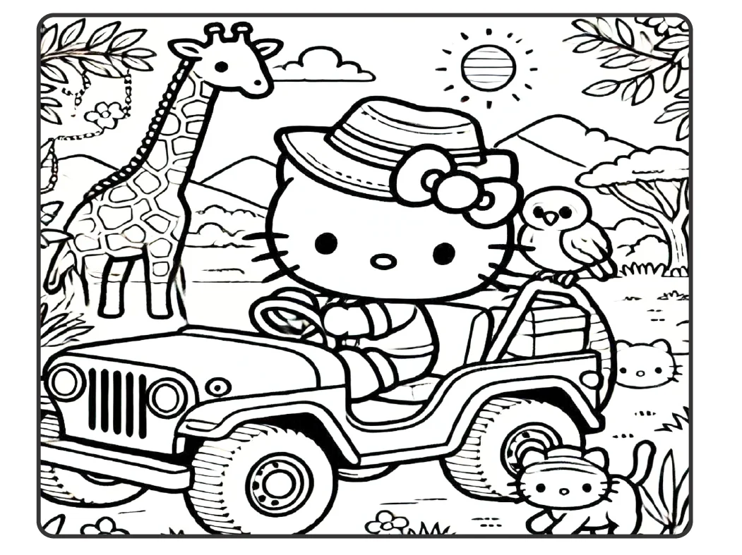 🎀✨ COLORINDO HELLO KITTY — DIVERSÃO E CRIATIVIDADE EM CADA PÁGINA! — amostra 3: 🎨 Perfeito para proporcionar momentos de…