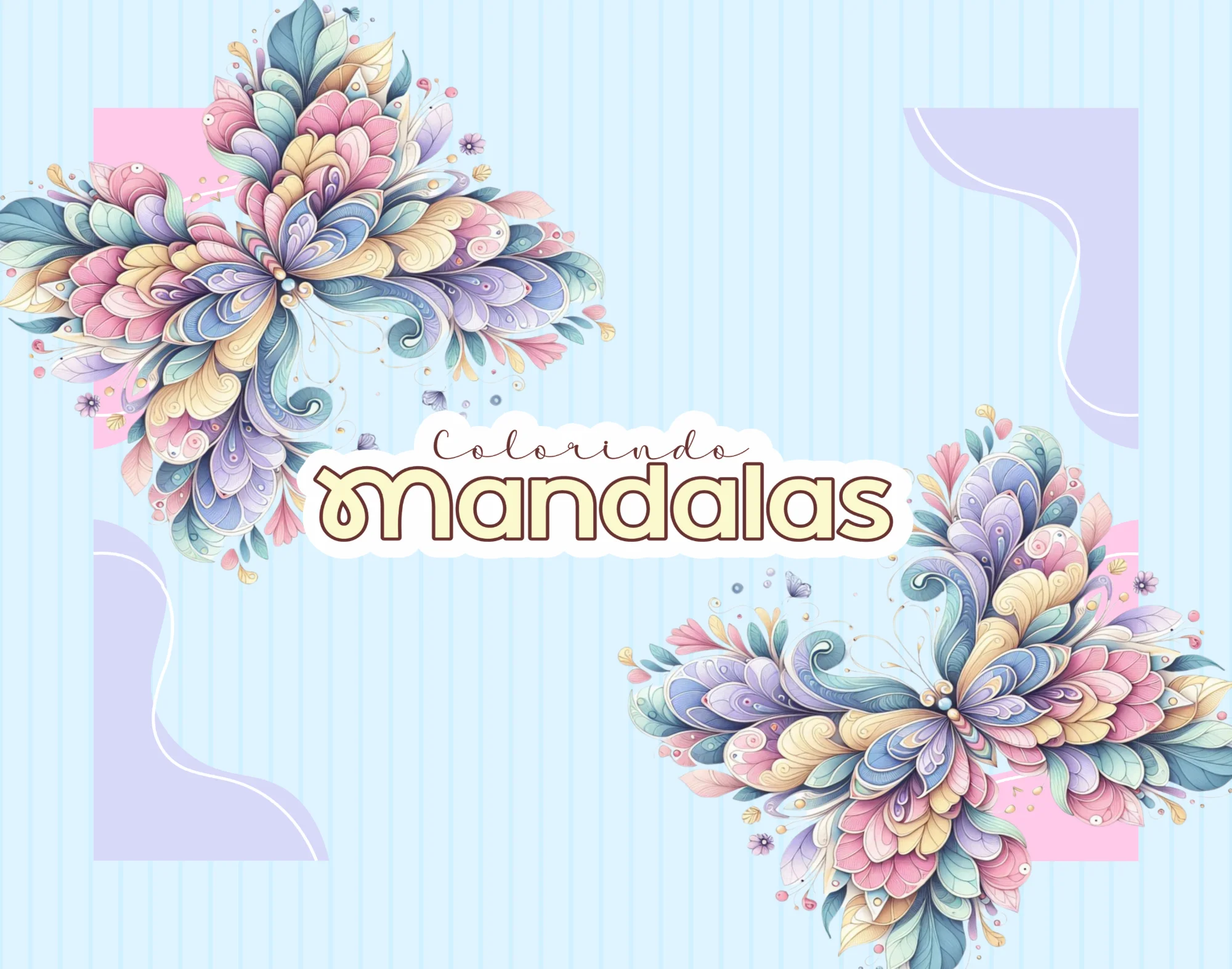 🌀✨ COLORINDO MANDALAS — RELAXE, CRIE E DÊ VIDA ÀS CORES! — capa do material
