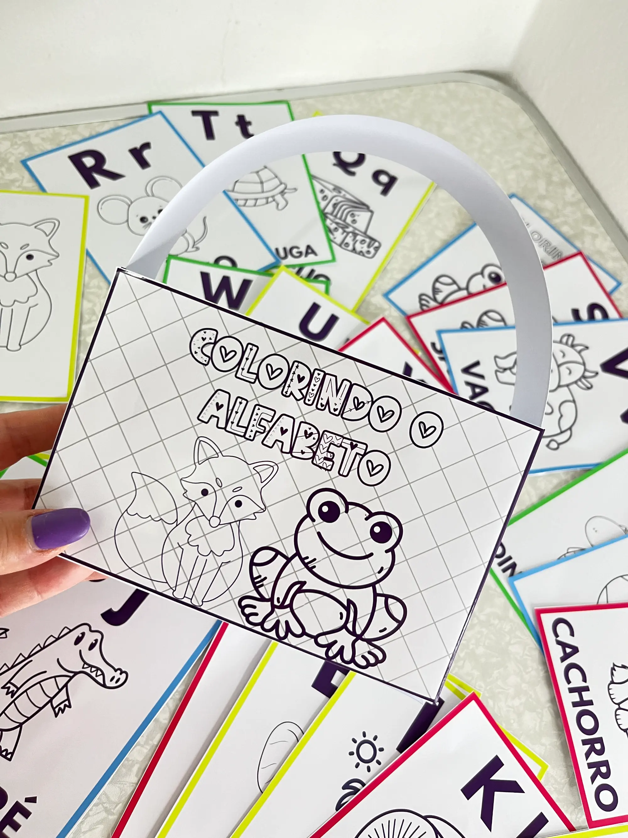 Colorindo o Alfabeto – Cards das Letras para Pintar e Aprender — capa do material