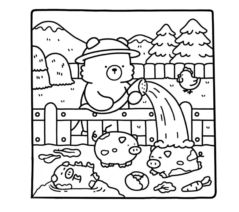 COLORIR BOOBIE GOODS CONFY- ATIVIDADE DE ARTE LÚDICA — amostra 4: O Colorir Boobie Goods Confy traz cenários encantadores e…