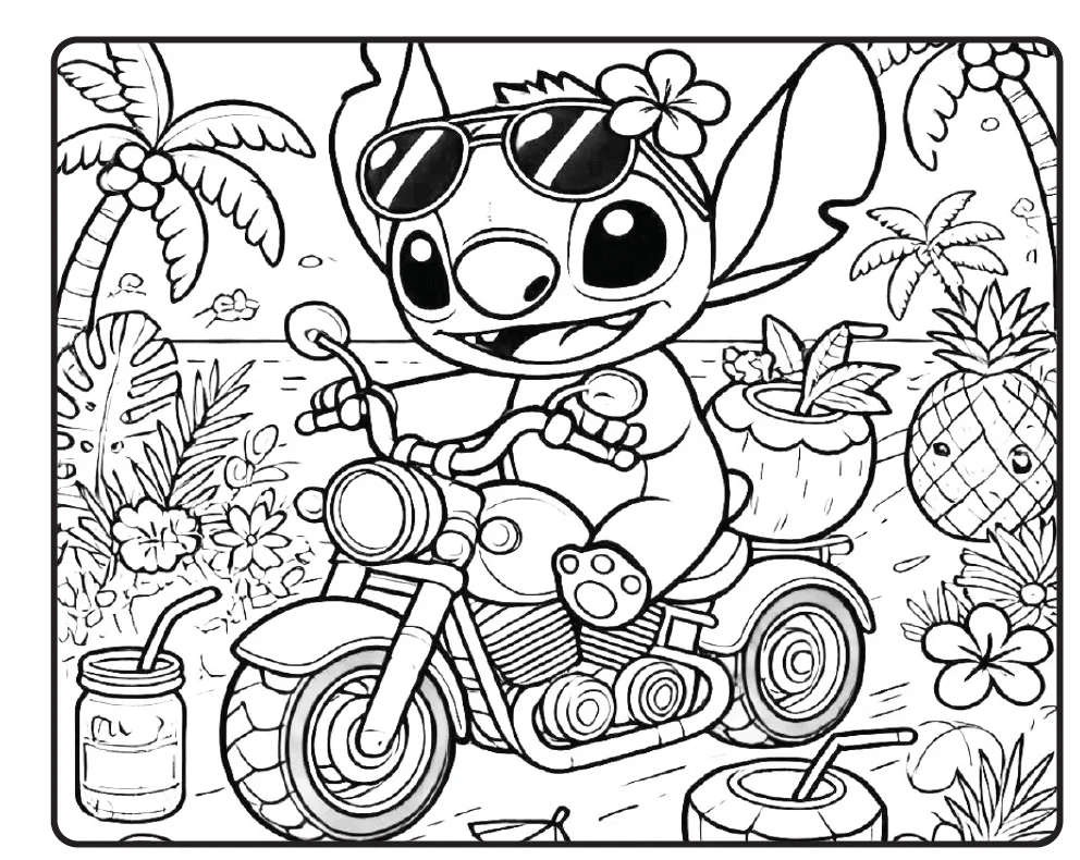 COLORIR COM DIVERSÃO E CRIATIVIDADE COM O STITCH! — amostra 4: O Colorindo com Stitch é um material superfofo para deixar…