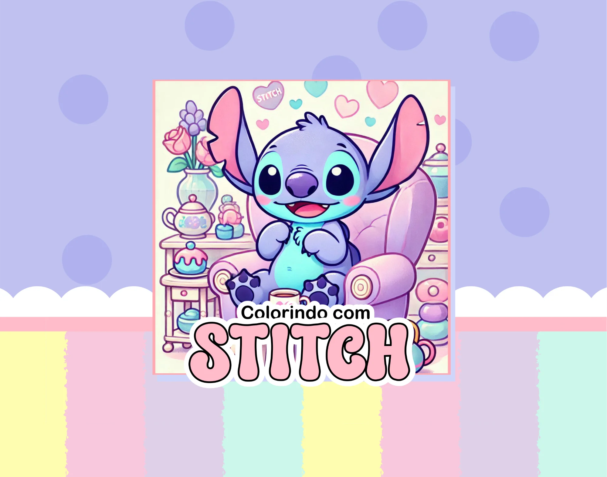 COLORIR COM DIVERSÃO E CRIATIVIDADE COM O STITCH! — Alfabetização para Educação Infantil: O Colorindo com Stitch é um…