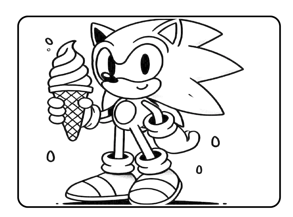 COLORIR COM SONIC - 💙⚡ VELOCIDADE, AVENTURA E MUITA COR! — amostra 2: Com o Colorindo com o Sonic , a diversão está…