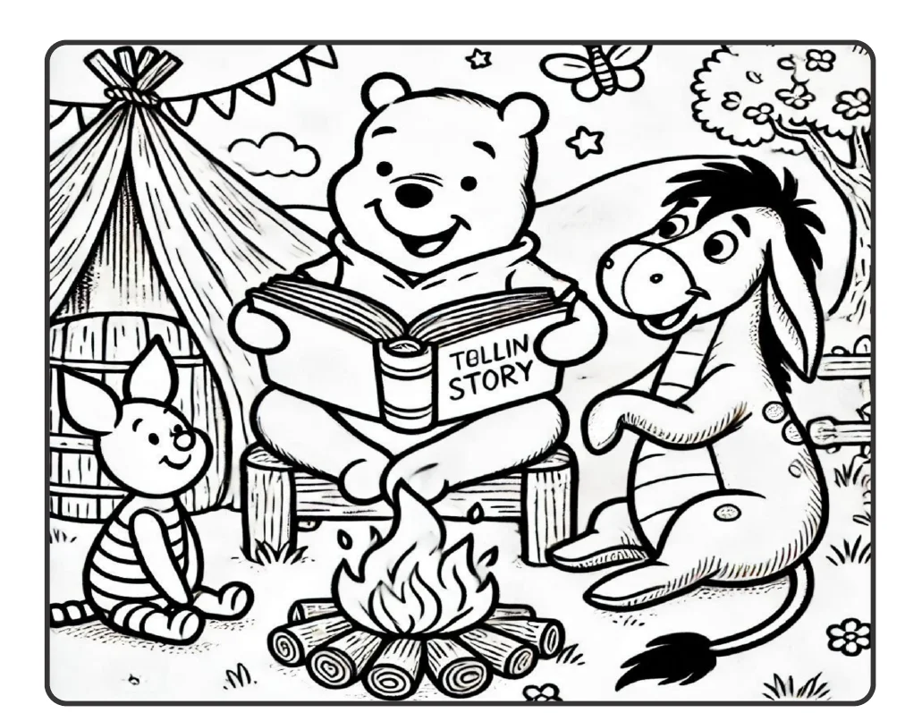 COLORIR COM URSINHO POOH -UMA DOCE AVENTURA PARA COLORIR! — amostra 4: O Colorindo com Ursinho Pooh é uma opção encantadora…