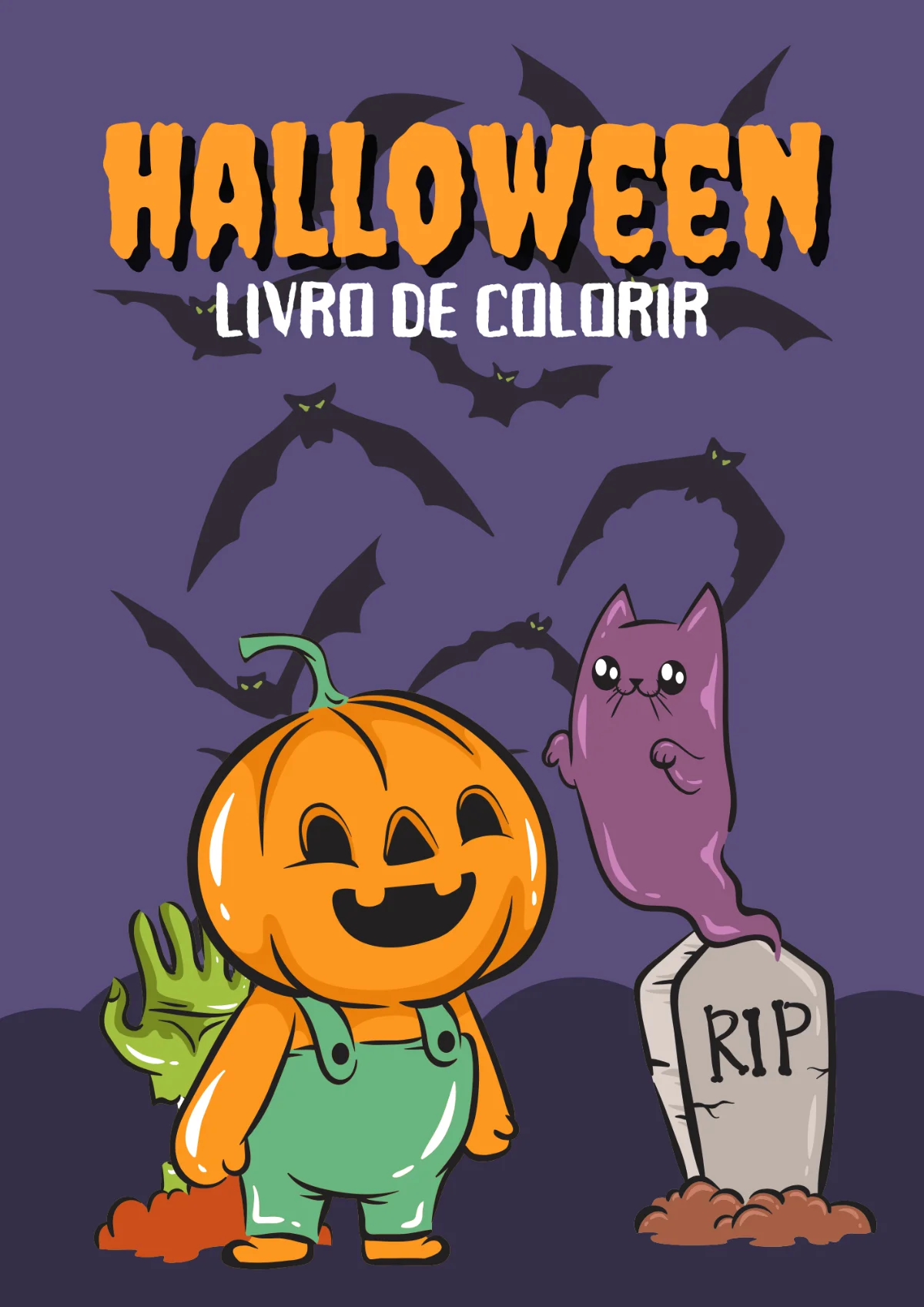 Colorir Halloween - ATIVIDADE LUDICA DE ARTES — Alfabetização para Educação Infantil: Transforme a diversão do Halloween…